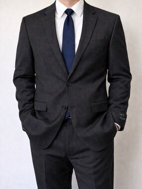 Sacai Men's Charcoal Suit Jacket